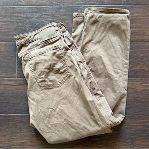 Mavi Matt Relaxed Straight Leg Pants 36x32 Brown Khaki Tan Chino Denim Workwear
